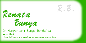 renata bunya business card